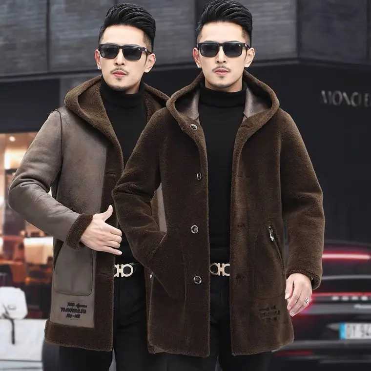 Winter mens real wool coat mens autumn coat mens double-sided coat Ropa Hombre coat A36 W241213