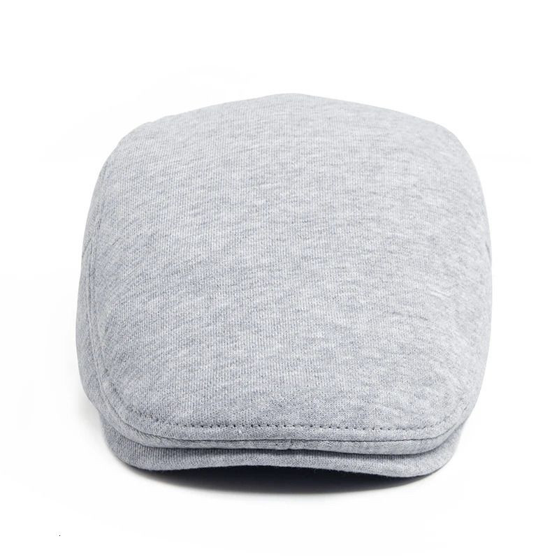 Fashion Unisex Beret Men Autumn Winter Knitted Cotton Flat Cap Women Warm Hat Soft Berets Vintage Casual sboy Caps Adjustable 241214