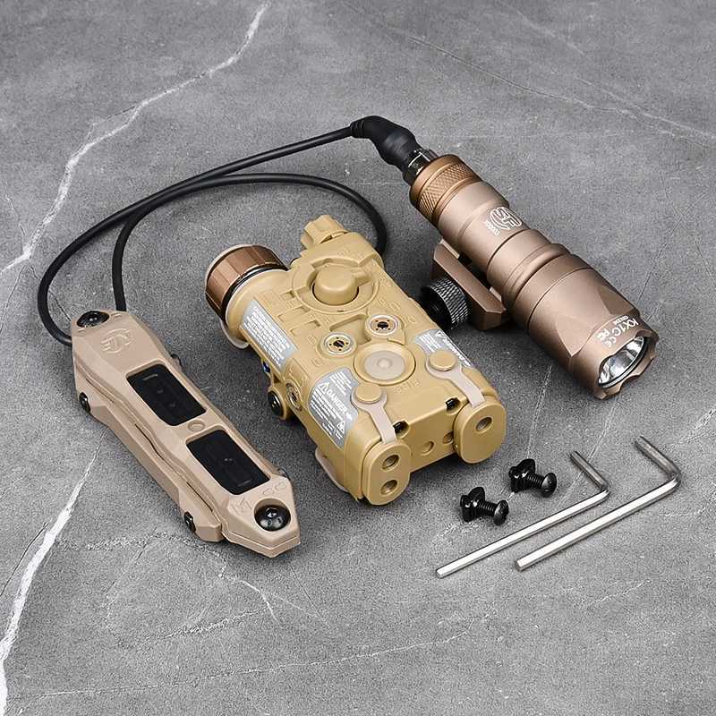 SF M600 M300 Flashlight NGAL Red Green Blue Laser Sight White Strobe Light Fit 20mm Rail Hunting Weapon Lamp Airsoft AccoriesXJ241214