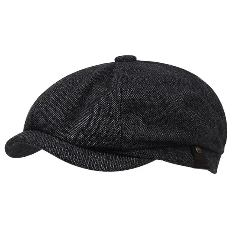 Mens casual blind hat spring autumn retro beret wild unisex octagonal girl s boy UK 241210