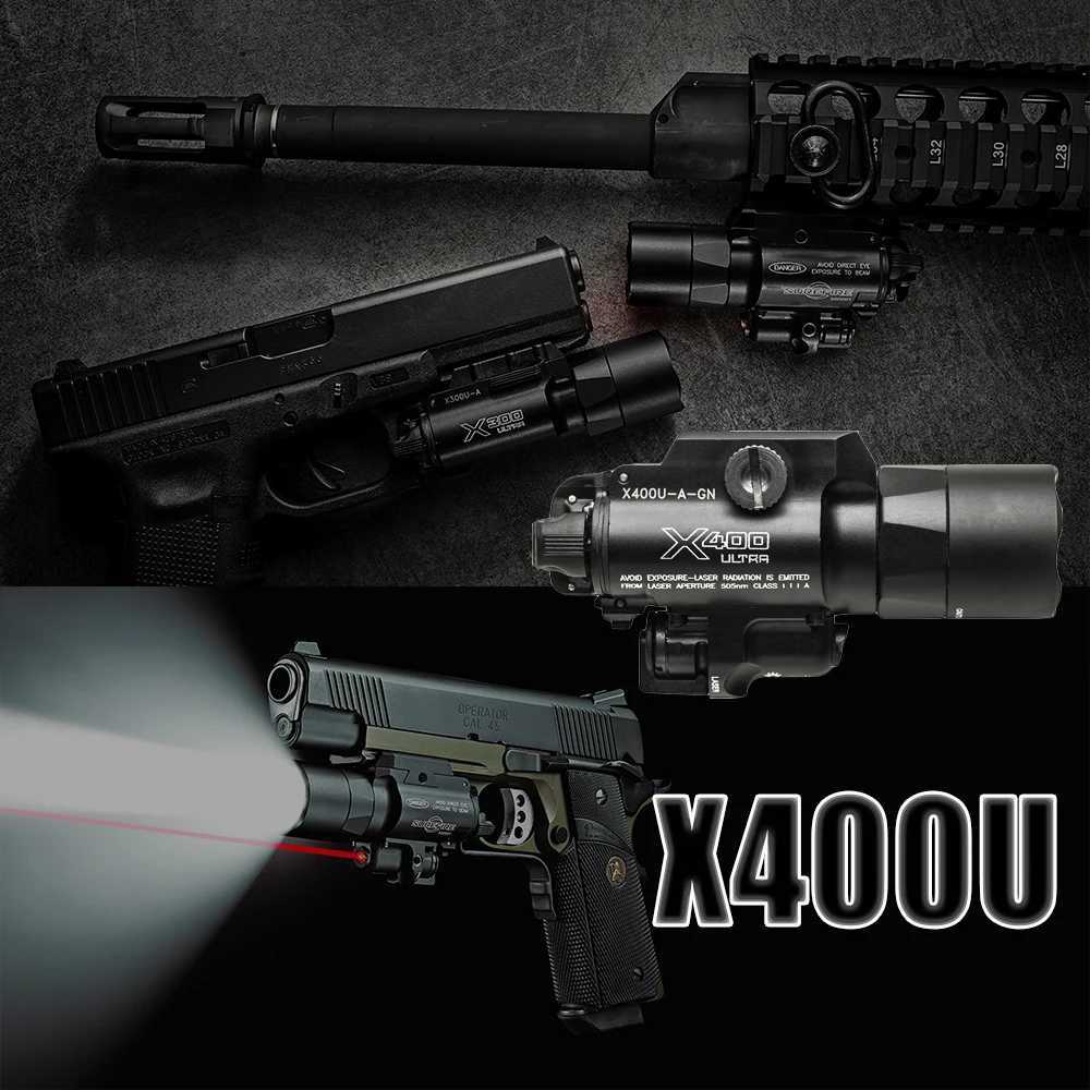 X400 Ultra D Handgun or Long Gun WeaponLight with Laser SightXJ241214