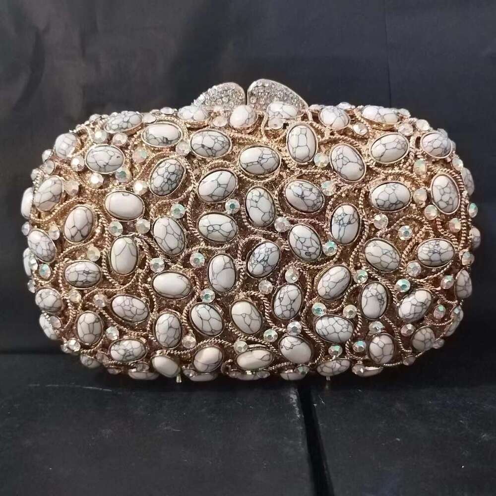 XIYUAN Women Gold/Sier Crystal Evening Bags Ladies Dia Minaudiere Wedding Shell Clutch Purse Stones Handbags and Purses