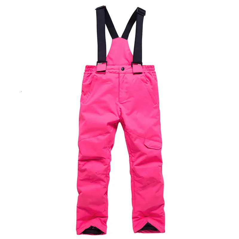 Style Kids Boys Girls Skiing Pants High Quality Windproof Waterproof Ski Pants Children Warm Winter Snow Snowboard Trousers 241213
