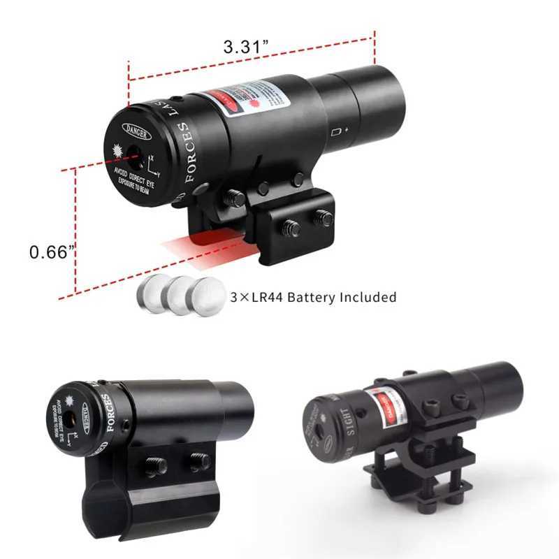 Tactical Laser Sight with Picatinny 11mm 20mm Rail Rif Laser Collimator Battery Included Red Laser Pointer Prure SwitchXJ241214