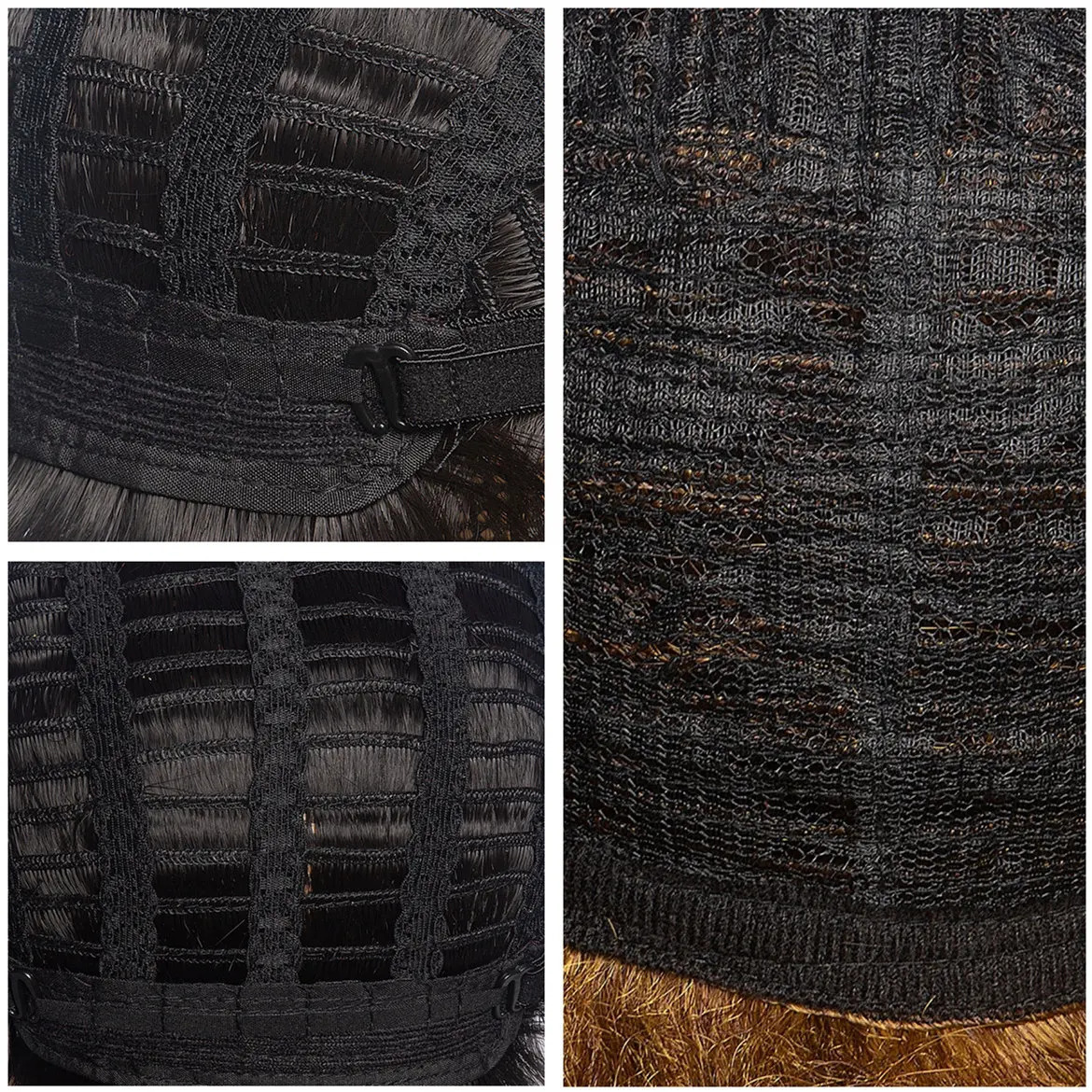 OUCEY Synthetic Wig for Male Short Mens Wig Smooth Natural Wigs for Men Straight Hair Black Ombre Grey Pixie Cut Wigs Men 241213