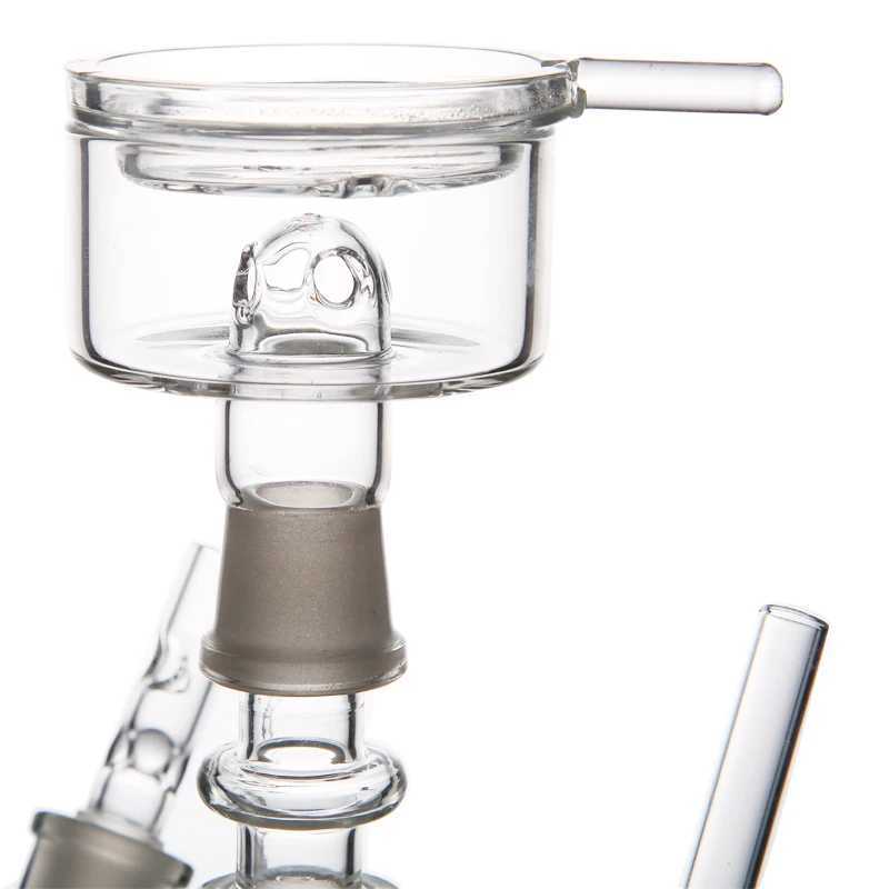 Small IC glass bottle hookah hose water tank hookah hose complete set of silent smoking experience W241214