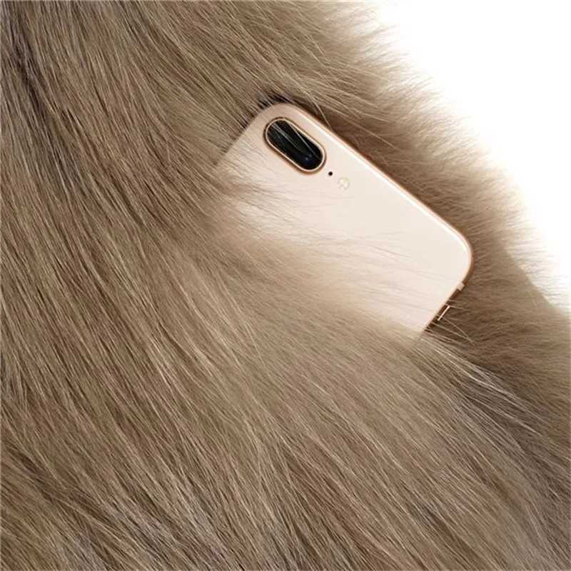 2024 New Imitation Hair Environmental Protection Fur Autumn/Winter Stand Collar Short Fur Coat Womens Thick Warm Jacket Brown X241214