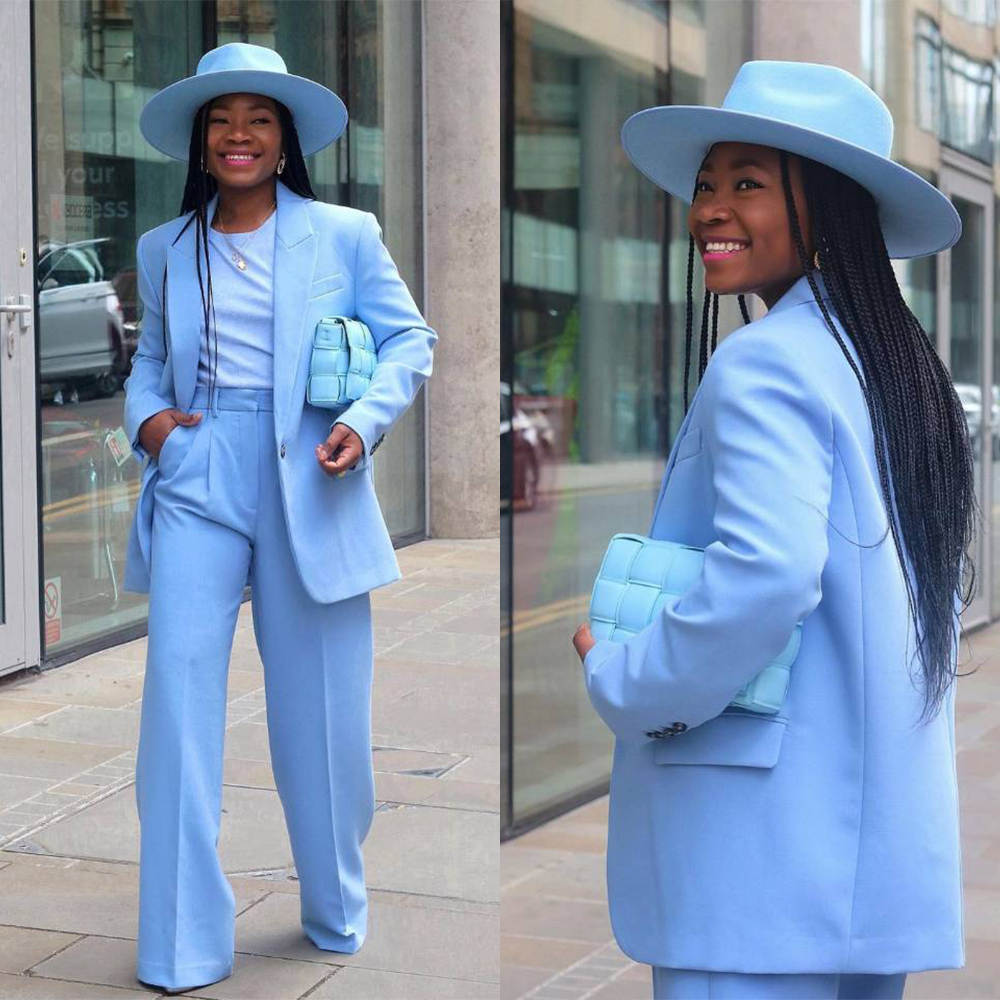 Simple Women Suits Peaked Lapel One Button Blazer Ladies Outfits Fashion 2 Pieces Sets Pants Coat Casual Modern Mother Of The Bride Suits Customized