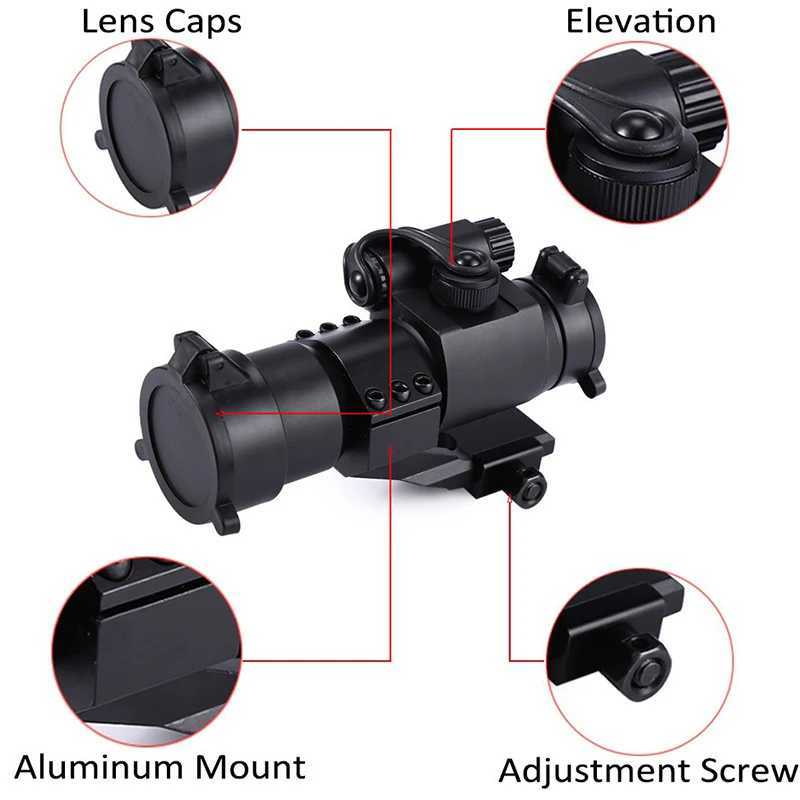 M2 Hunting Rifscope Rx Red Green Dot Scope Aiming Sight Laser Gun Sighting Tescope 20mm Rail Mounts for Thermal ImagerXJ241214