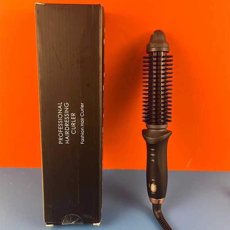 Professional hairstyling tool ion portable rotating curling iron comb straight hair and curly hair one-step hot air brush W241214