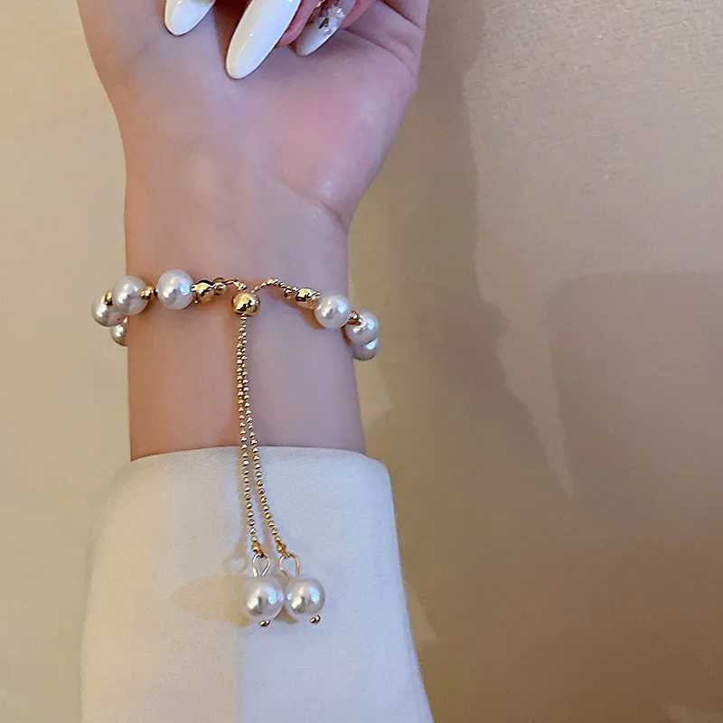 Elegant Pearl Bracelet Baroque Simulated Pearl Women Bracelet Bangles Ladies Fashion Charm Jewelry For Birtay Party GiftsXJ241214
