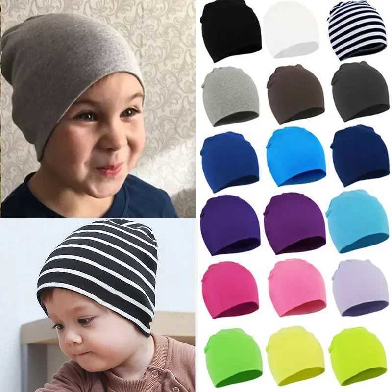 Fashion solid color childrens hat baby boy girl baby cotton soft warm ear mask hat bear hat winter knitted newborn hat W241213