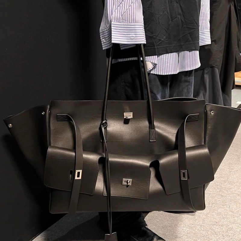 Free Custom Name Oversize Tote Bags For Women Designer Handbag Purse 2024 New In PU Lock Large Capacity Underarm Shoulder