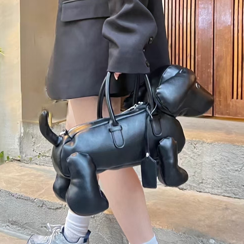 Stylish Casual Women's Personality 3D Stereo Puppy Single Shoulder Crossbody Fashion Shopping Bag