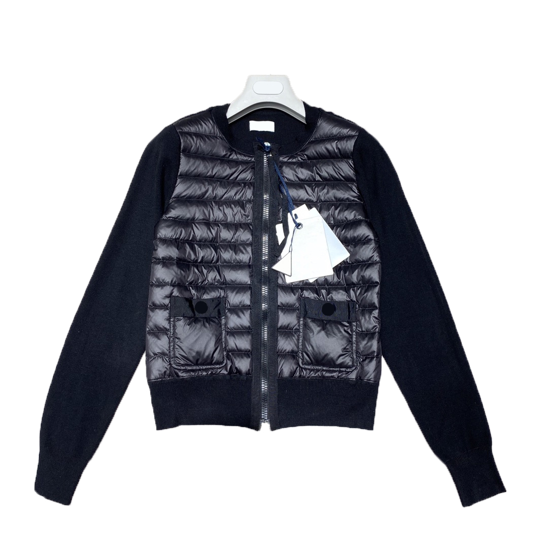 Knit short womens down jacket Fashion hombre Casual Street High Quality Brand jackets Size 1--4