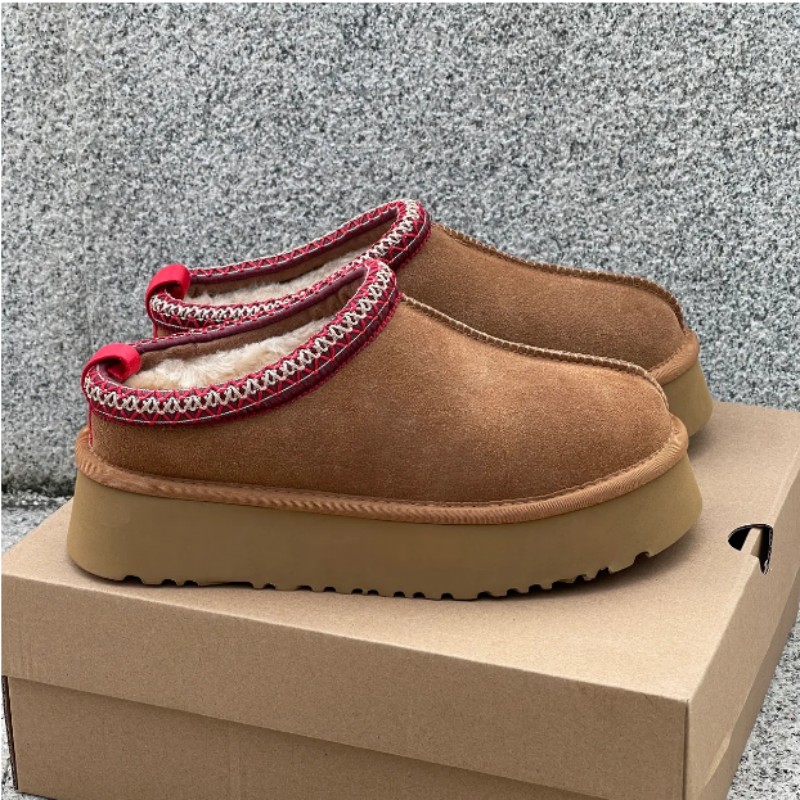 New Womens Tazz Slippers Tasman Fur Slides Classic Mustard Seed Sand Ultra Mini Platform Boot Slip-on Les Petites Suede Wool Seal Winter Designer Size 35-44 AAAA++++