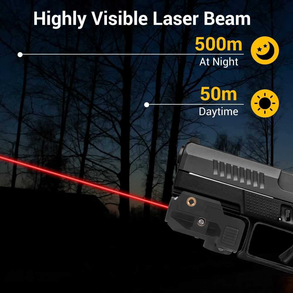 Mini Compact Laser Sight for Pistol Airsoft Rif Sights 20mm Rail Red/Green Dot Laser Pointer Hunting Shooting AccoriesXJ241214