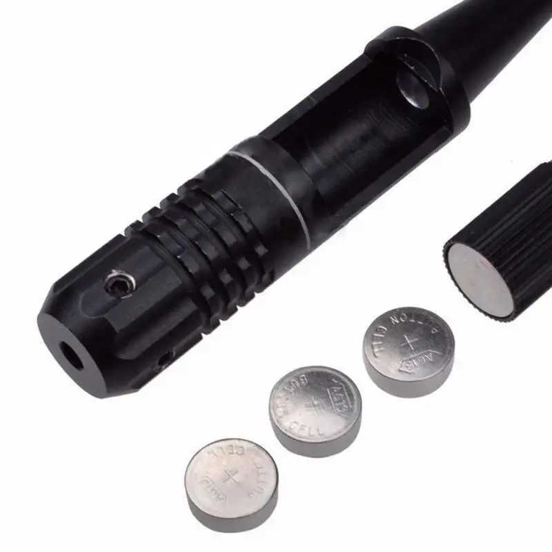 For 22 To .50 Caliber Rifies 1 Set Adjustab Adapters Rifs Red Laser Bore Sighter Collimator Kit With Box Carry Laser SightXJ241214