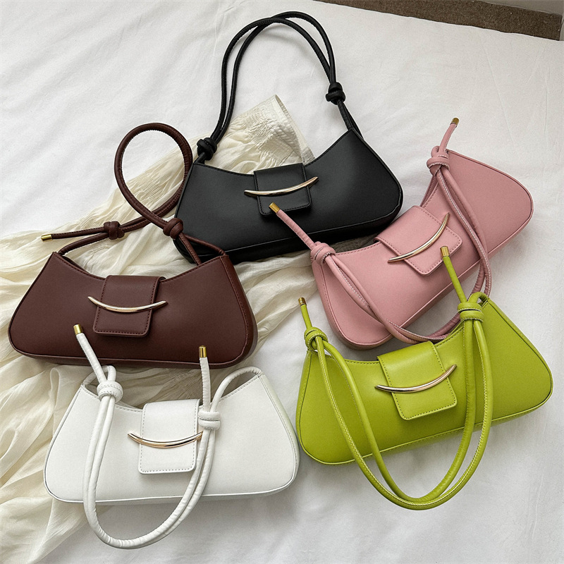 Designer Shoulder Handbags: Stylish Armpit Bag In White, Black, Brown, Green, Pink - Lightweight French Fashion Accessory New Free Delivery Designer B