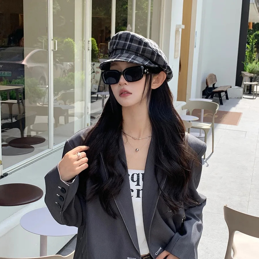 Vintage plain weave beret niche autumn mota board hat fully matched duck childrens mens outdoor warm sports M527 241210