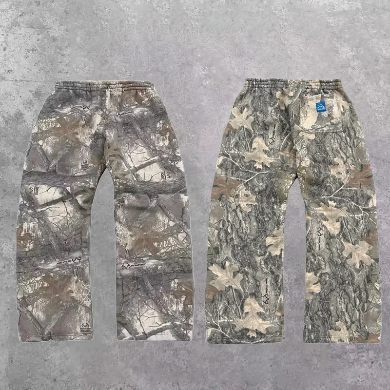Y2K Baggy pants men Harajuku Camouflage Pattern high quality vintage Sweatpants Hip Hop women streetwear wide leg trousers 241214