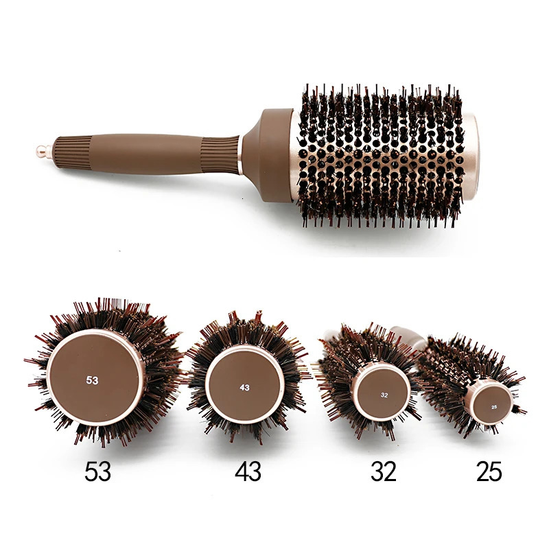 Curling Comb Professional Anti Static Hair Combs High Temperature Resistant Aluminum Tube Ceramic Comb Salon Tools 241213