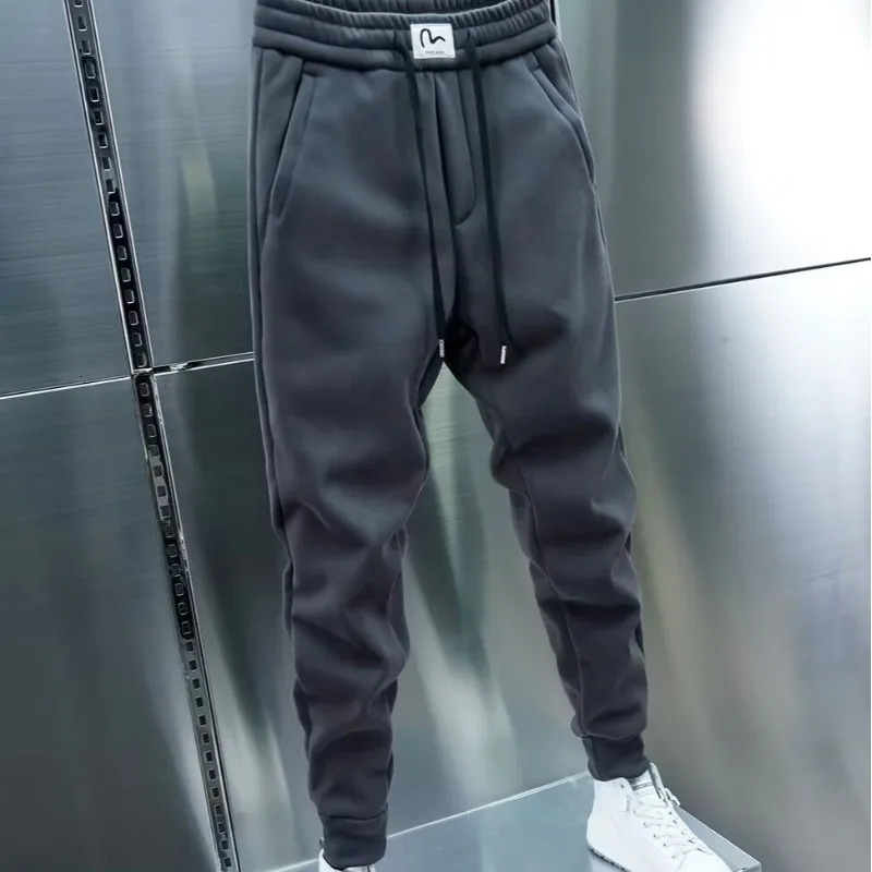 Mens Joggers Autumn Drawstring Casual Pants Korean Sweatpants Workout Running Gym Fitness Black Sports Trousers Men Clothing 241213