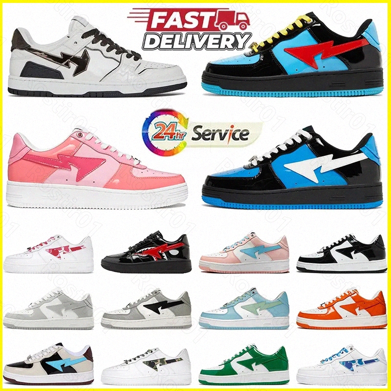 bapester Camouflage SK8 Stas Bapestaity Shoes Luxury Skateboarding Patent Flat Designer Casual Trainers Platform Low OG Calfskin Jogging Womens Mens S t4z7#