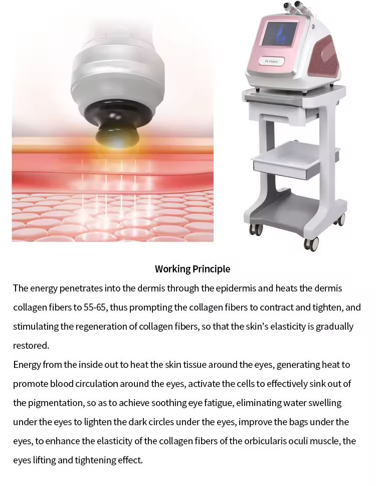 Professional 9D Eye Shape Massage Promotes Absorption Eye Cream Face Area Machine RF Fine Lines Removal Eye Lift Massage Machine