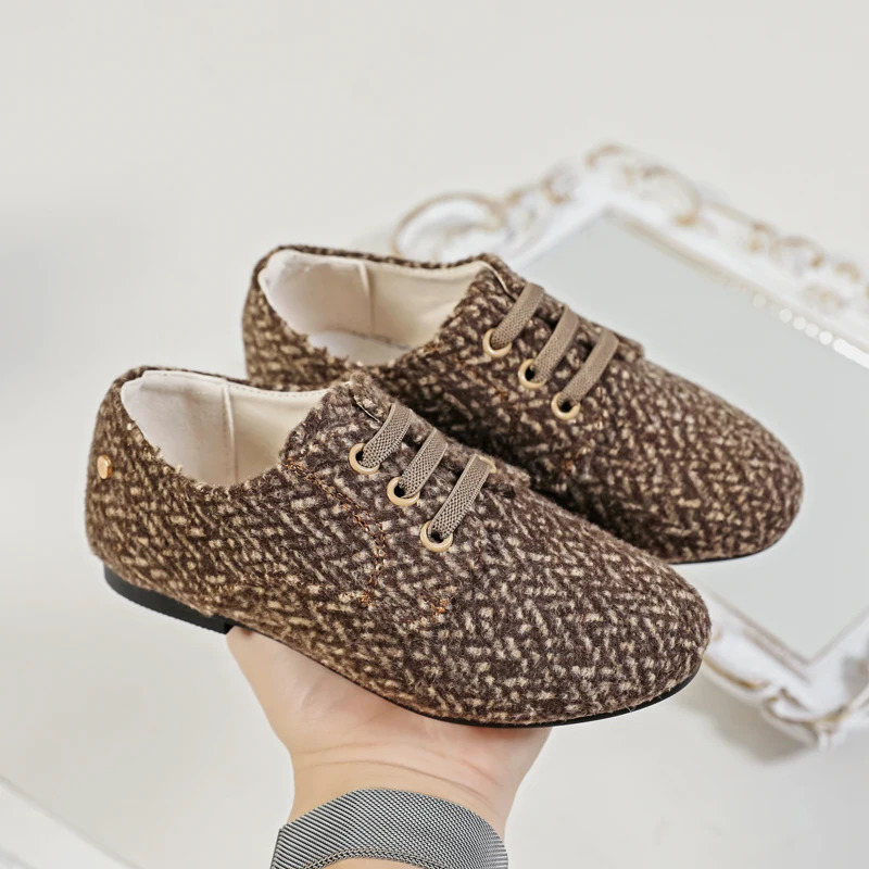 AS Kids Shoes Children Soft Casual Shoes Baby Boys Fashion Loafers Toddler Non-Skid Shoe Girls Moccasin Uniform Oxford 241213