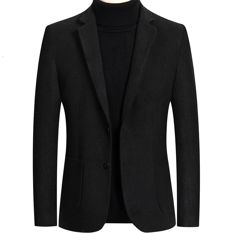 Men Cashmere Blazers Suits Jackets Business Casual Suit Wool Coats High Quality Male Slim Fit 241211