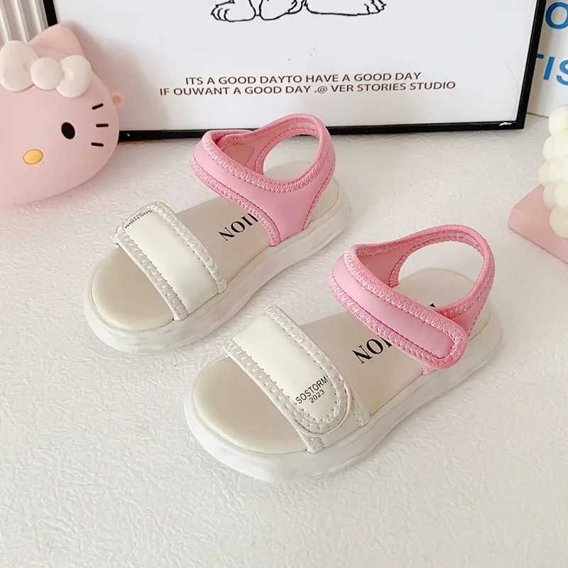 Sandals 2024 New Summer Children Casual Shoes Boys Beach Sandals Kids Lightweight Closed Toe Baby Sport Sandals for Girls Eu Size 26-34 H241213