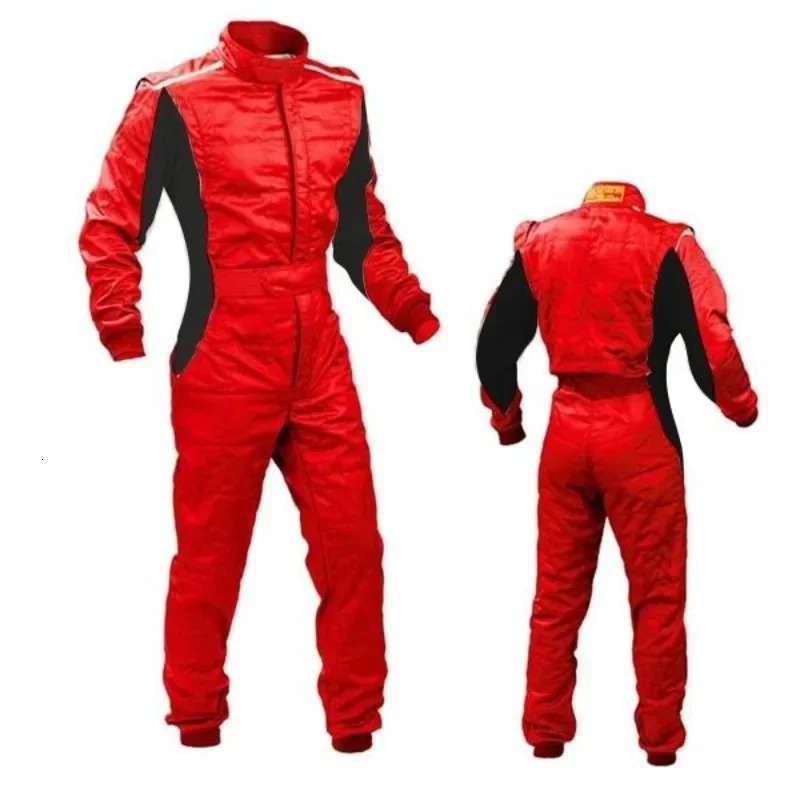 Four Seasons Car Off Road Kart One Piece Racing Suit Waterproof Adult and Childrens Wear Resistant Fashion Racing Suit 241213
