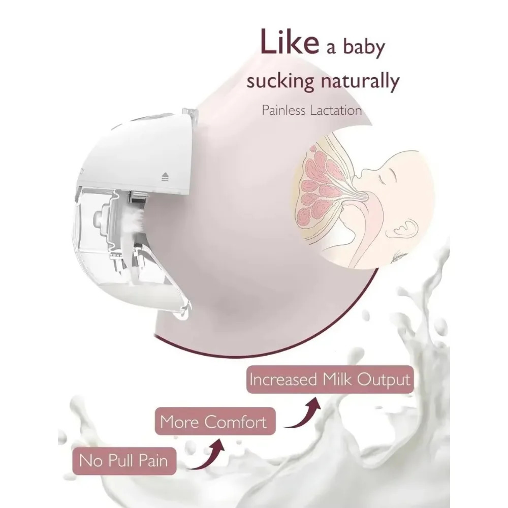 Portable hands-free wearable baby dual port sealed 3-mode 9-level electric 241213