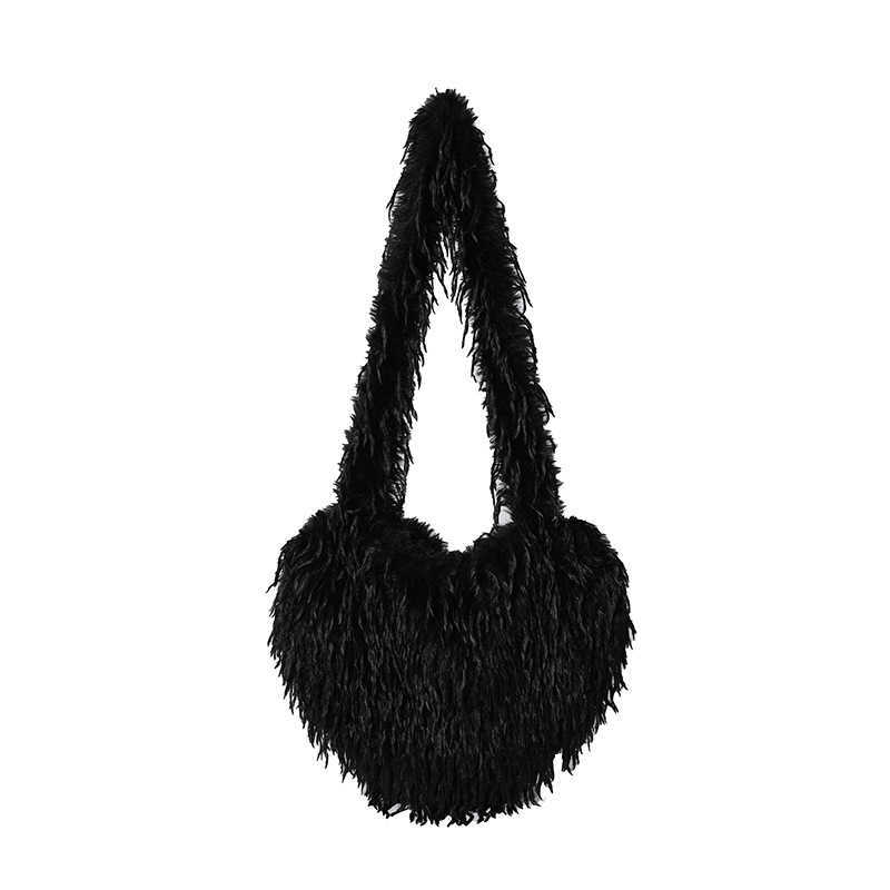 Plush bag for women large capacity new autumn and winter versatile single shoulder commuting bag high end and Fashion plush bag