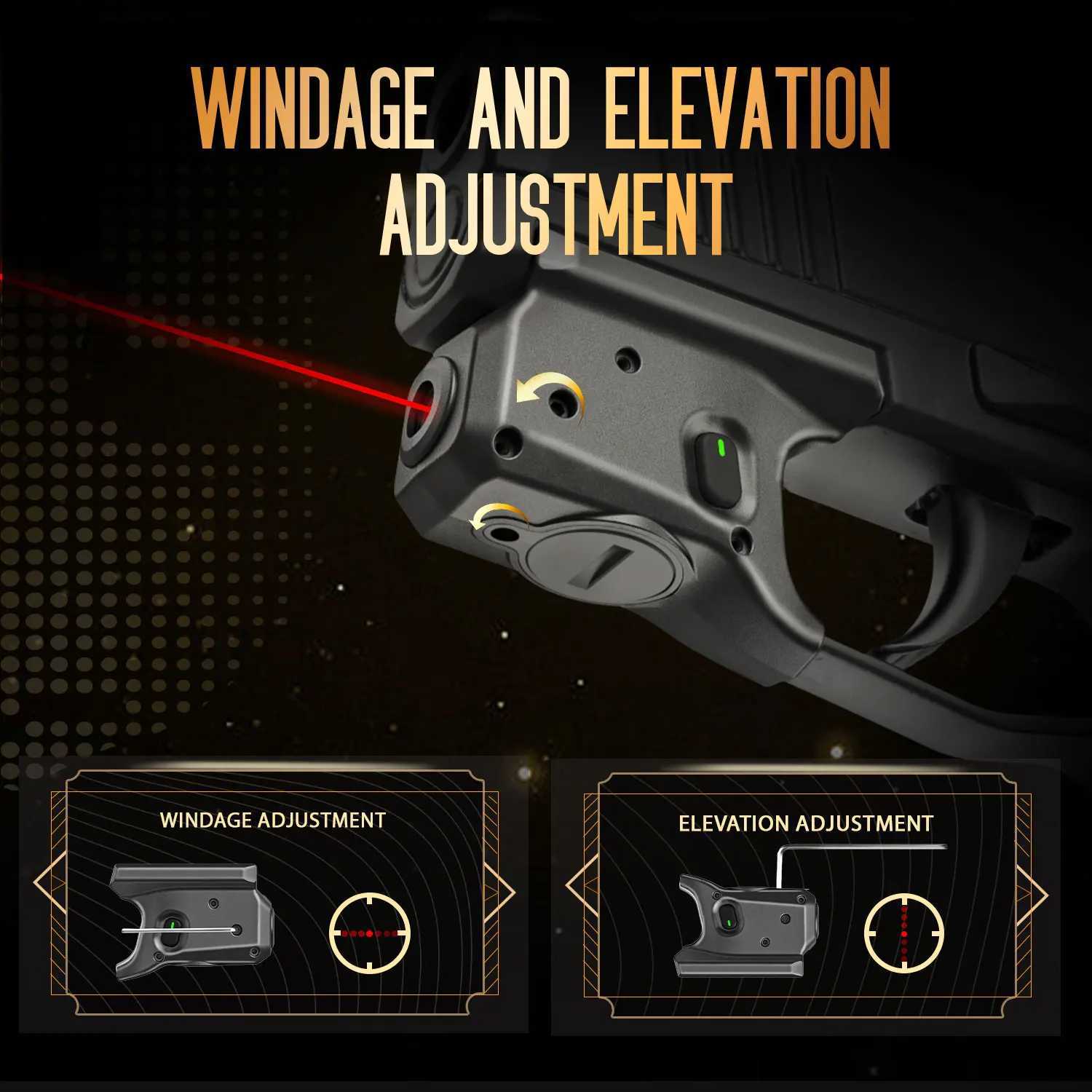 WARRIORLAND Gun Red Laser Light and Kydex Holster Combo Tailored Fit For Sig Sauer P365/P365X/P365XLXJ241214