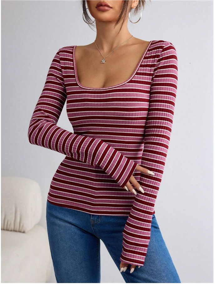 Bestselling New Women's Designer Top Sexy Spicy Girl Slim Fit Exposed Navel Long Sleeved Outdoor Casual T-shirt