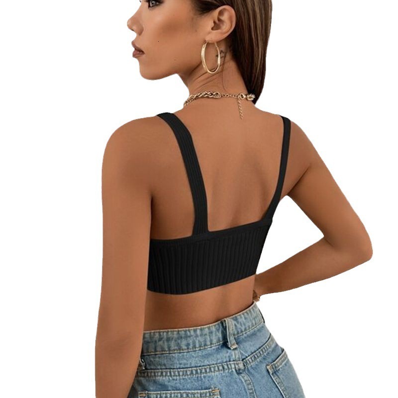 Designer's Short Solid Color Fixed One-piece Vest For Autumn And Winter New Warm Underwear Knitted Vest Women's T-shirt