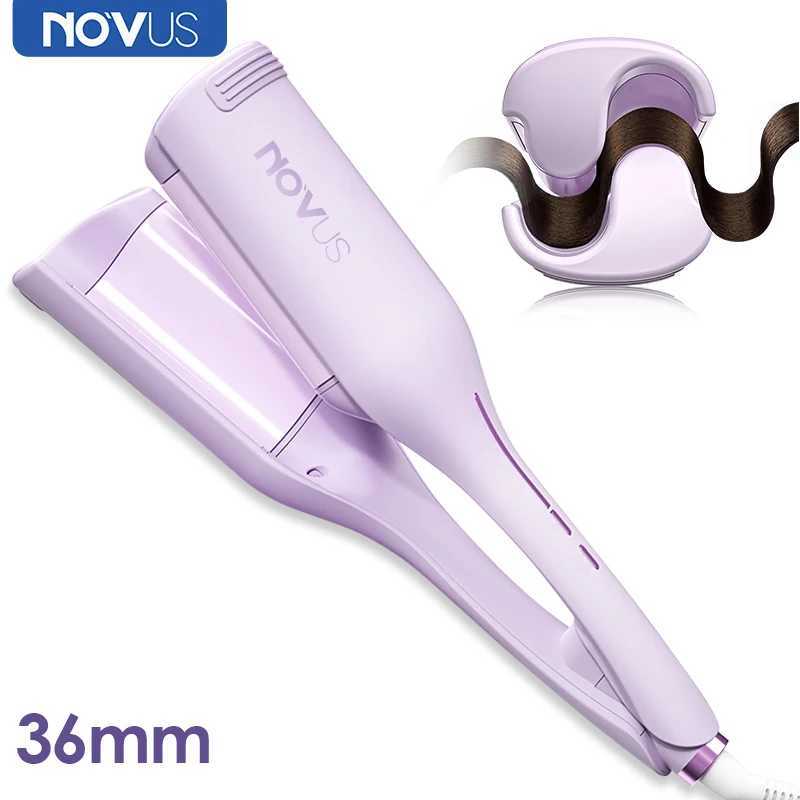 NOVUS 36MM deep wave curler ceramic 4 temperature adjustable fast heating with negative ion anti scaling Chicken rolls curler W241214