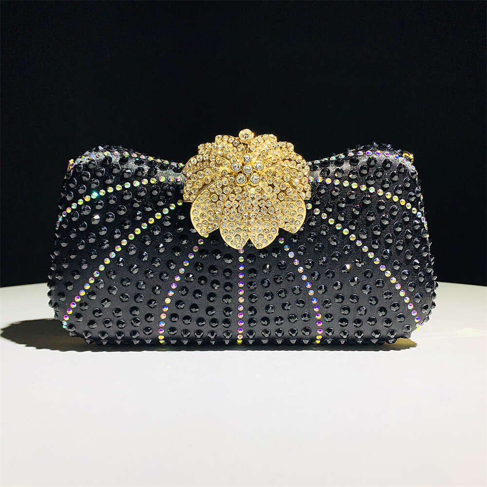 Women Fushia/Sier/Black Handbags Gold/Blue Crystal Evening Lady Clutches Wedding Shoulder Bags Party Handbag and Purses