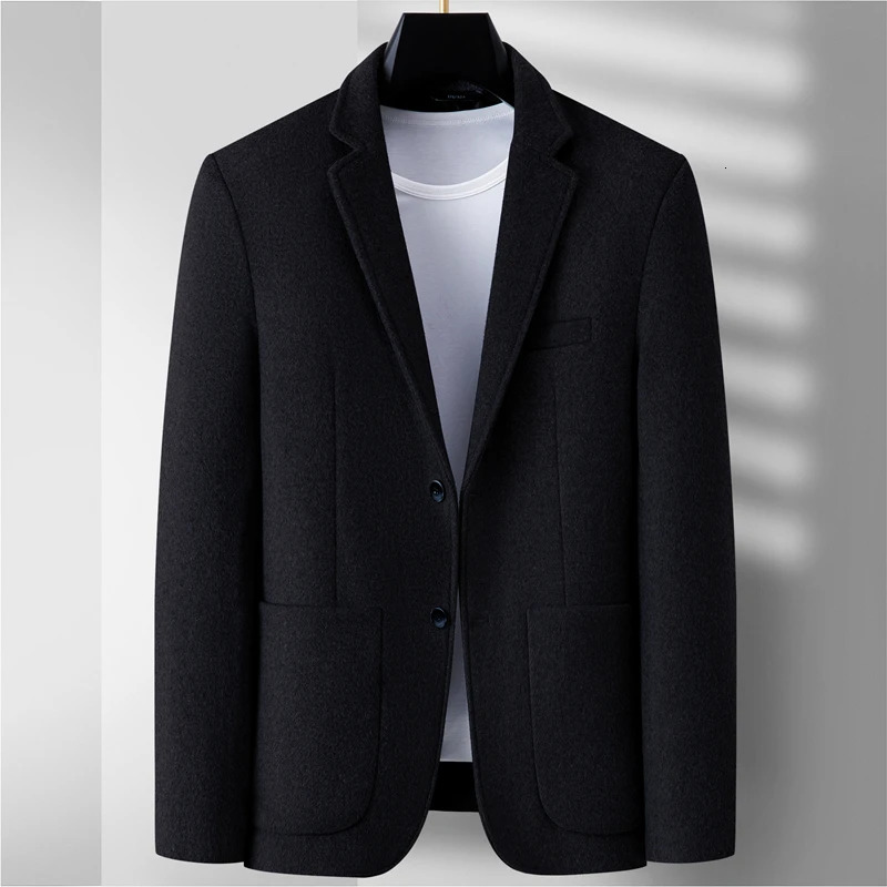 Highquality Fashion Allinone Wool Suit Jacket Casual Business for Young People Slim Blazers Single Breasted 241211