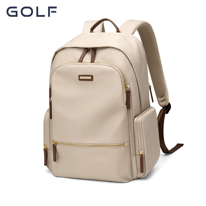 Golf2023 New Women's Fashion Contrast Color Computer Backpack Leisure Commuting School Bag Female College Students