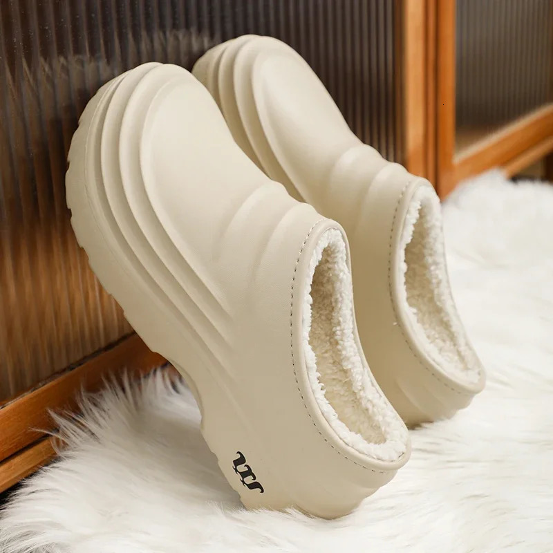 Chef Shoes Gardon Waterproof Slipper Add Velvet Thick Bottom NonSlip Fashion Soft and Comfortable Indoor Outdoor Unisex 241214