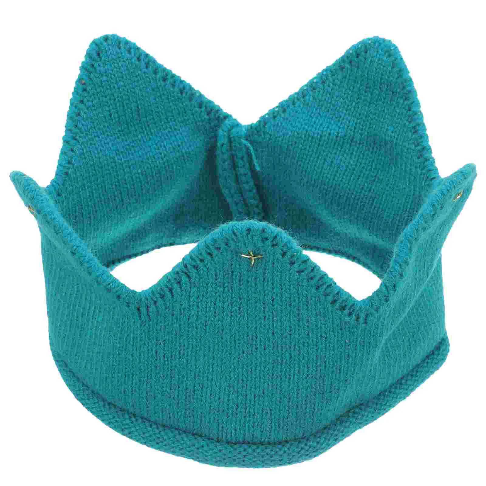 Childrens clothing Crown hat Winter headband 2000X1000X050CM Knitted baby yellow boy W241213