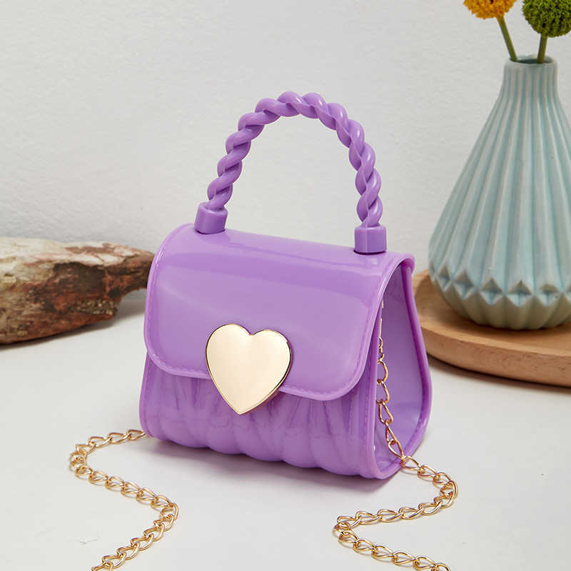 New Womens Bag Love Jelly Bag Womens Handbag Single Shoulder Crossbody Bag Mini Small Bag