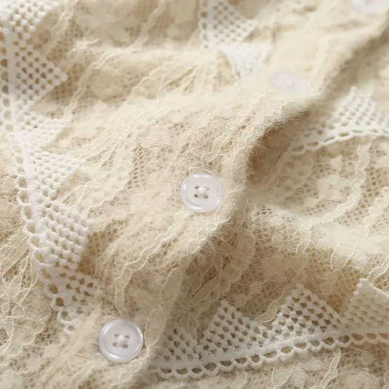 2025 Spring Materni Lace Dress Long Lantern Sleeve Ruffles Collar Pregnant Woman Basic Dresses Pregnancy Par Dress SweetXJ241213
