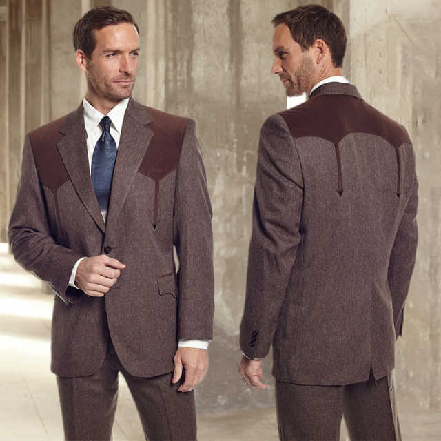 Handsome Two Pieces New Fashion Wedding Tuxedos Men Suit Peaked Lapel Jacket Single Breasted Customize Pockets Bridegroom Formal Prom Party Tailored(C