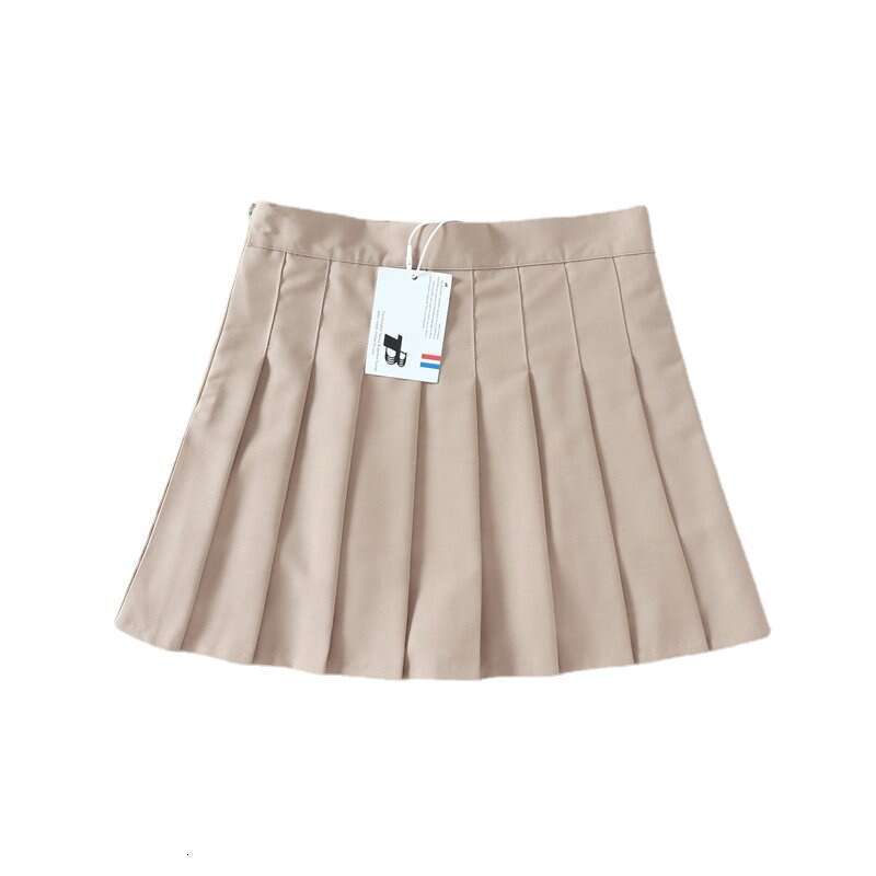 College age reducing high slimming back waist woven pleated women's summer anti slip A-e short skirt 2024 new style chic and elegant clothing