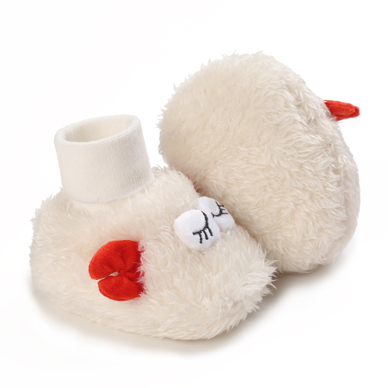 Winter Newborn Baby Socks Shoes Warm Cartoon Toddler Littlesprouts First Walkers Boots Cotton Comfort Soft Anti-slip Warm Infant Shoes 0-18 Months