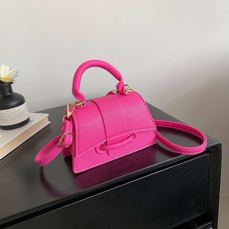 Pink Elegant Women's Structured Top Handle Bag In White, Black, Rose Red, Brown - Versatile Designer Shoulder Handbags New Free Delivery Designer